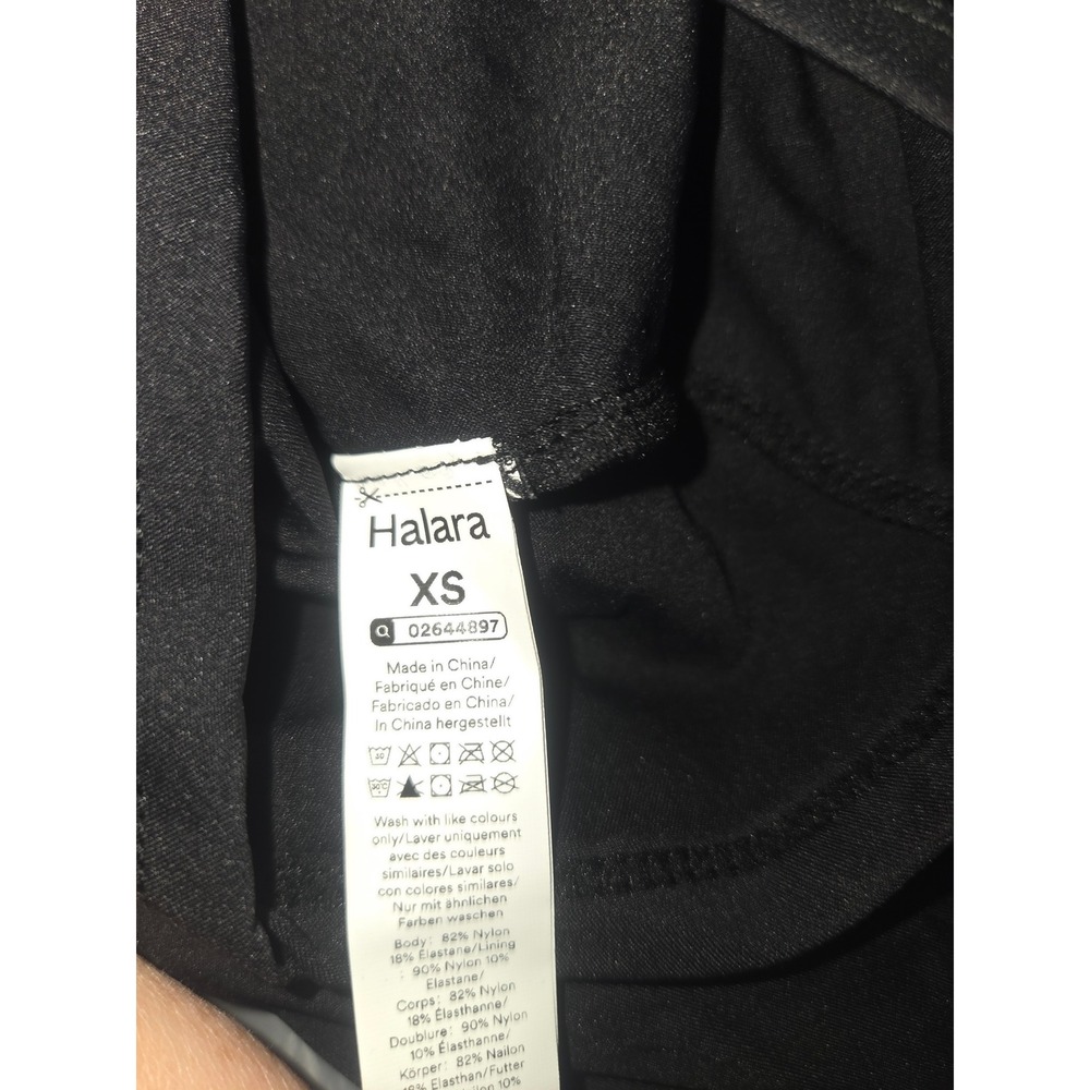 HALARA SoftlyZero Airy Backless Twisted Flare Dress NWT Black XSmall - Picture 4 of 7